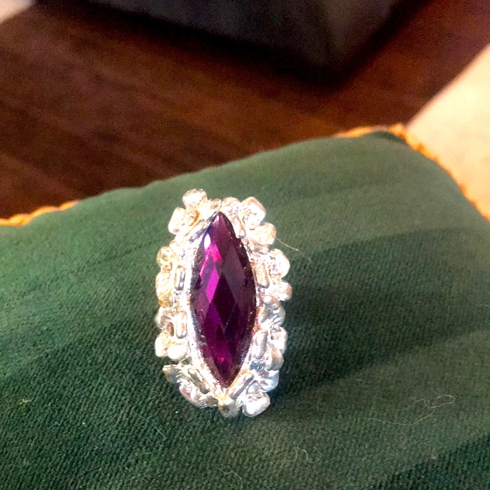 Vintage Statement Ring Sz6 Adjustable - image 4